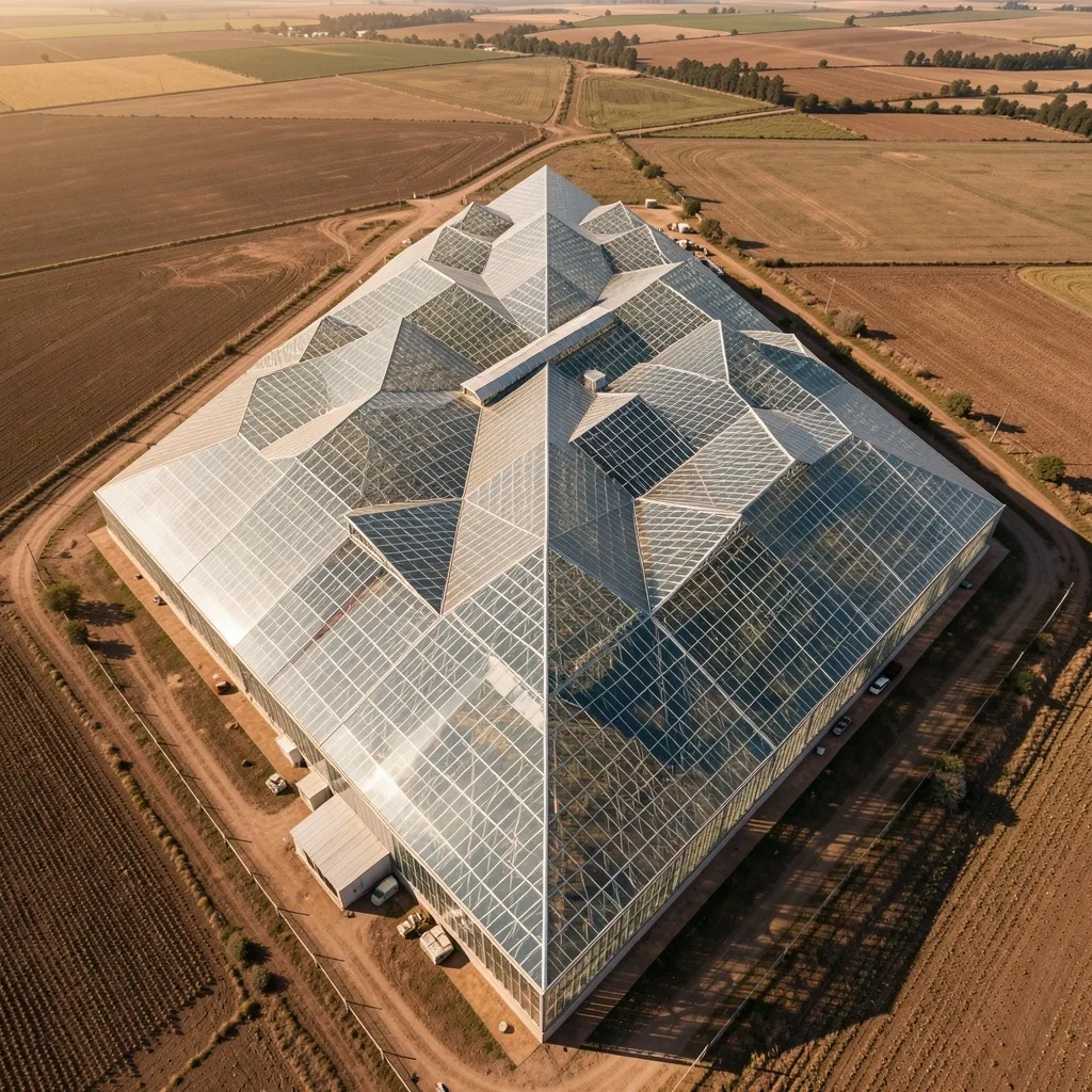 Vista aérea de campos agrícolas argentinos captada por dron